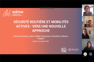 Webinaire présenté à l'Académie des mobilités actives (France)