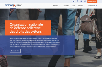 Site internet de Piétons Québec